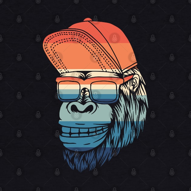 Retro Gorilla by Dojaja